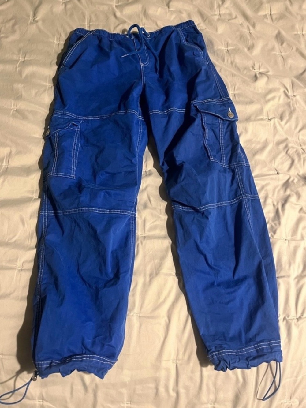 Garage Royal Blue and red womens Cargo Jogger Pants